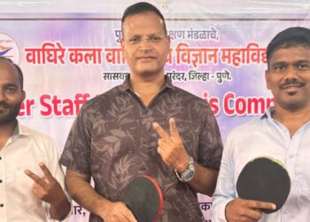 टेबल टेनिस अजिंक्यपद स्पर्धेत लेफ्टनंट गजेंद्र अहिवळे यांना विजेतेपद