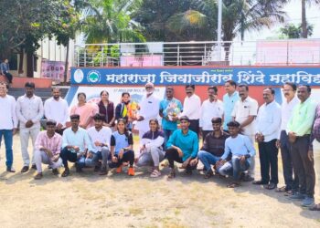अ‍ॅथलेटिक्स स्पर्धेमध्ये महाराजा जिवाजीराव शिंदे महाविद्यालयाच्या खेळाडूंची यशस्वी वाटचाल…