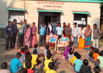 शेवरे येथे बिरसा मुंडा जयंती उत्साहात साजरी