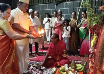 साईबाबा जन्मस्थान मंदिर पाथरी येथे तुळशी विवाह आनंदात साजरा