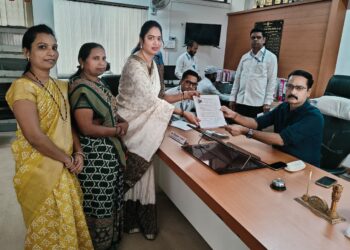 सौ. पूजा खडसे यांनी भाजप उमेदवारी अर्ज दाखल