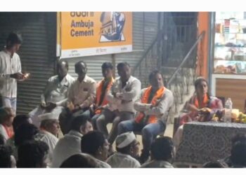 “पठाणवस्ती येथे भारतीय जनता पार्टीची कॉर्नर सभा”.