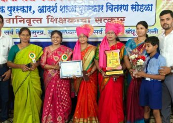 पेण येथे वळक शाळेला “आदर्श शाळा” पुरस्कार प्रदान, शैक्षणिक क्षेत्रात मानाचा गौरव