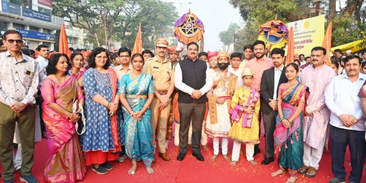 सांगली नगरीत शिवजन्मोत्सवाचा जागर; भव्य ‘मेगा पदयात्रे’ने रयतेच्या राजाला मानाचा मुजरा