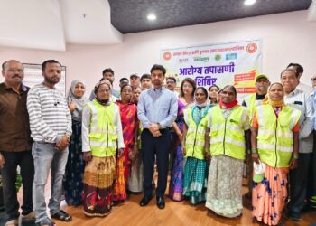 सांगली मनपाच्या स्वच्छता दूतांसाठी ‘आरोग्य कवच’; मोफत वैद्यकीय तपासणी शिबिर उत्साहात संपन्न