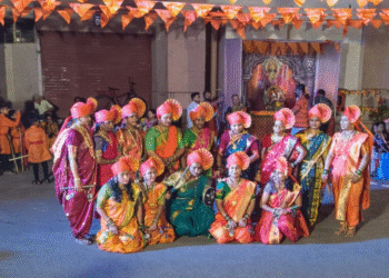 “जय भवानी, जय शिवाजी” च्या घोषणांनी दुमदुमला तळोजा; सुखसागर सोसायटीत शिवजयंती उत्साहात