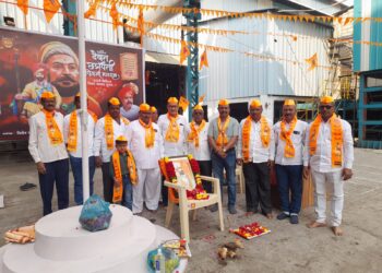 🏭ओंकार साखर कारखाना चांदापुरी येथे शिवजयंती उत्साहात साजरी