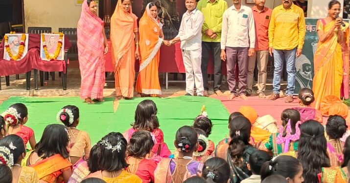 ताडबोरगाव जिल्हा परिषद शाळेत शिवजयंती उत्साहात साजरी