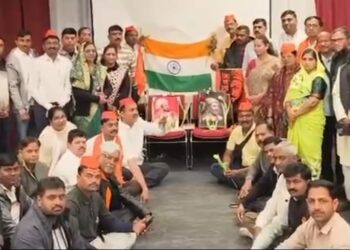 फ्रान्सची राजधानी पॅरिस येथे छञपती शिवाजी महाराज यांची जयंती मोठ्या उत्साहात,अभिमानाने आणि दिमाखात साजरी करण्यात आली