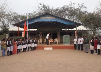 श्री भुलेश्वर माध्यमिक विद्यालयात छञपती शिवाजी महाराज जयंती उत्साहात साजरी