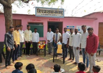 नरळद जिल्हा परिषद शाळेत शिवजयंती उत्सहात साजरी