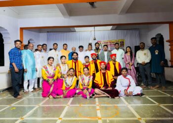 नवतरुण मित्र मंडळ पाणजेचा ४१ वा महाशिवरात्री उत्सव उत्साहात; श्री सत्यनारायण महापूजा व पोलीस बांधवांचा सन्मान