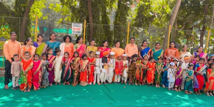 घणसोलीतील रुपश्री विद्यालयात मराठी दिनाचा जल्लोष