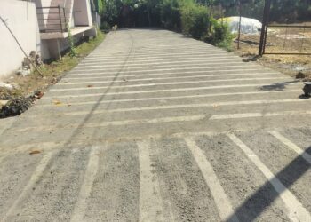 कर्की गावातील श्री हरी नगर परिसरातील रस्ता बांधकाम पूर्ण