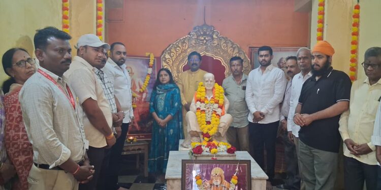 राष्ट्र संत गाडगे बाबा महाराज यांची 150 वी जयंती मिरजेत साजरी