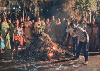 कुरुंदवाड परिसरात मोठ्या उत्साहात होळी सन साजरा….