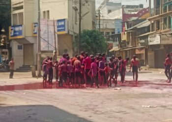 कुरुंदवाड परिसरात होळी सणानंतर  रंगपंचमी  मोठ्या उत्साहात  संपन्न…