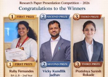 कर्जतच्या ‘इबसॉर लॉ कॉलेज’मध्ये संशोधन निबंध सादरीकरण स्पर्धा उत्साहात