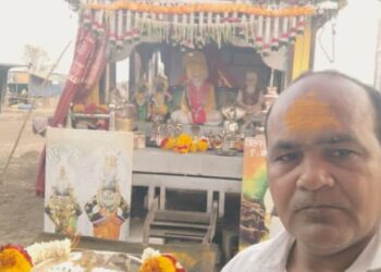 ढोराळे येथे बाळूमामाच्या पालखीचे आगमन; भक्तीमय वातावरण