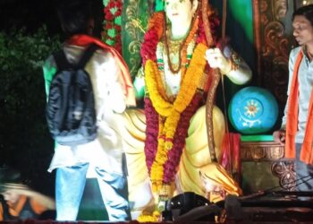 दर्यापूरमध्ये राम नवमी निमित्त भव्य शोभायात्रा; ढोल-ताशे, चित्ररथांचे आकर्षण