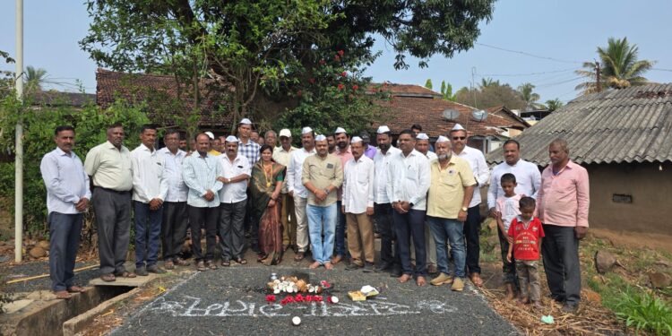 कानोली–गजरगाव सरंबळवाडी जोड रस्त्याचे थाटात उद्घाटन; ६० लाखांचा निधी विकासकामांसाठी खर्च