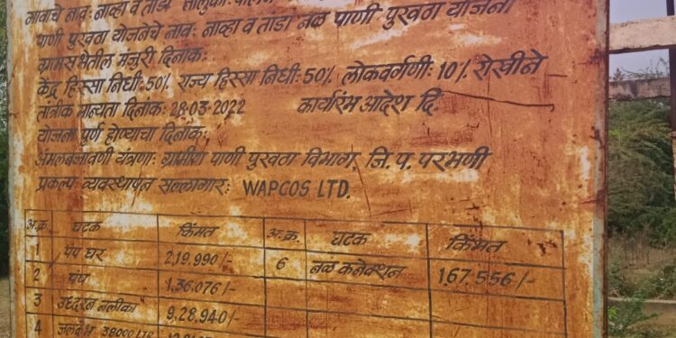 पालम तालुक्यात जल जीवन मिशनचा बट्ट्याबोळ; कोट्यवधींच्या भ्रष्टाचाराचा आरोप, ग्रामस्थ संतप्त