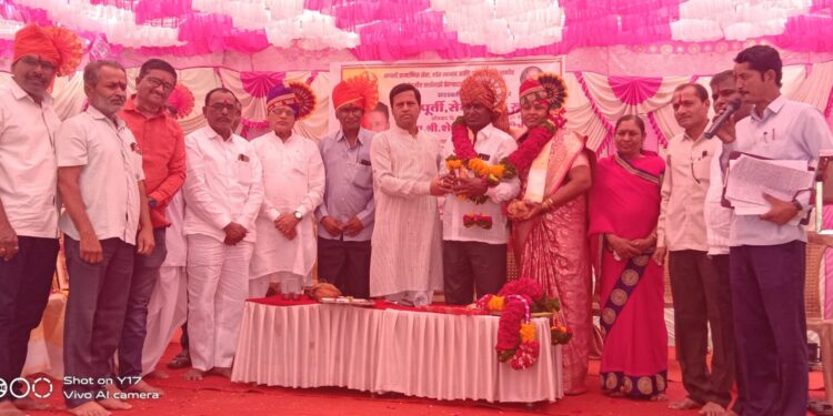 शिक्षक बन्सी हरिभाऊ शेळके यांचासेवापुर्ती सोहळा संपन्न