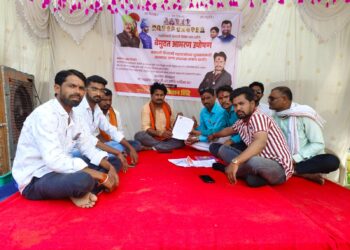 हिमायतनगरात छत्रपती शिवाजी महाराज पुतळा जागेच्या मागणीसाठी आंदोलन तीव्र; गावबंदचा इशारा