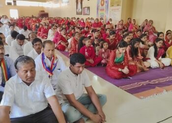 श्रीगोंद्यात भगवान महावीर जन्म कल्याणक दिन भक्तिमय व उत्साहात साजरा