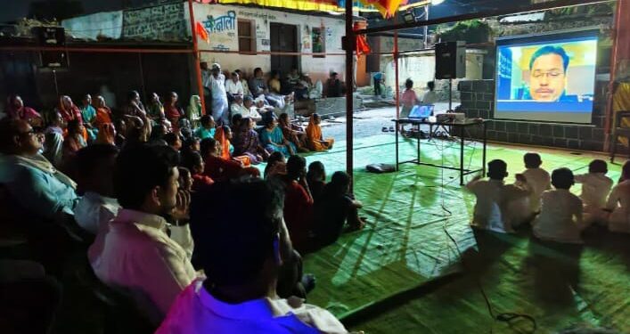 भक्ती आणि तंत्रज्ञानाचा संगम; नावंदीतील हरिनाम सप्ताहात ‘डिजिटल शेतीशाळा’ उत्साहात