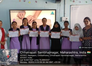 छत्रपती संभाजीनगरमध्ये ‘राणी लक्ष्मीबाई आत्मरक्षा’ प्रशिक्षणार्थी विद्यार्थिनींना प्रमाणपत्र वाटप