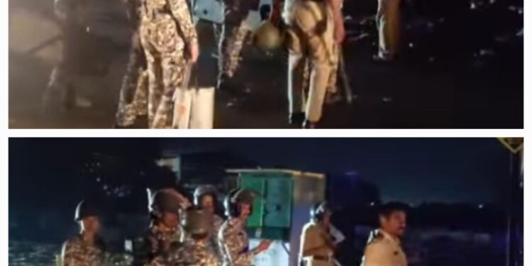 उदगीरमध्ये दोन गटात तुफान दगडफेक; पोलिसांच्या जीपचे नुकसान, ५० जणांवर गुन्हा