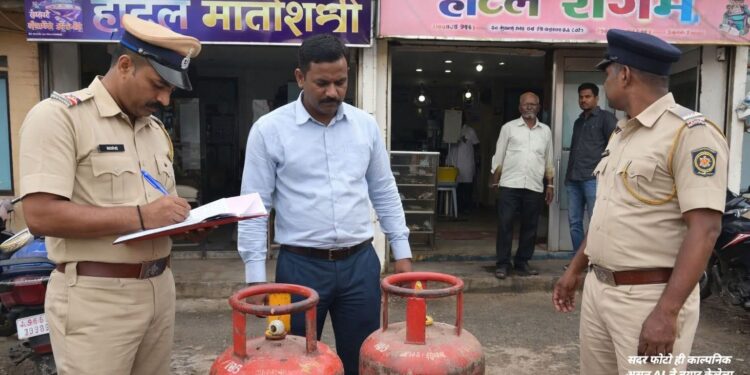 धाराशिव तालुक्यात दोन हॉटेल्सवर कारवाई; घरगुती गॅसचा व्यावसायिक वापर उघड, गुन्हा दाखल