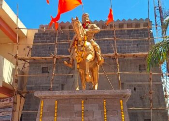 तडसरमध्ये छत्रपती शिवाजी महाराजांचा अश्वारूढ पुतळा स्थापन; १९ एप्रिलला लोकार्पण सोहळा