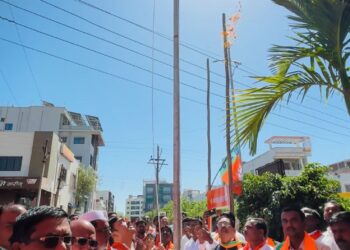 कडेगाव येथे भाजपचा 46 वा वर्धापनदिन उत्साहात साजरा