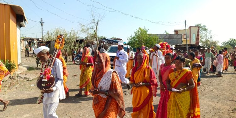 सावरगाव ते शेगाव पायदळ दिंडीला भक्तांचा उस्फूर्त प्रतिसाद