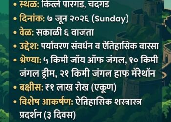किल्ले पारगडवर रंगणार ‘स्टॉफ इंडिया पारगड हेरिटेज रन’; ३ हजार धावपटूंचा सहभाग अपेक्षित