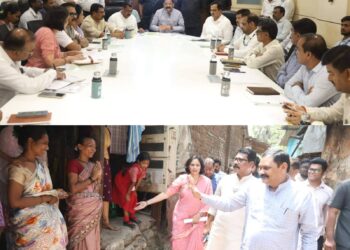 पनवेलमधील कातकरी वस्तीला आदिवासी विकास मंत्री डॉ. अशोक वुईके यांची भेट ; शासकीय योजनांच्या अंमलबजावणीचा घेतला आढावा”