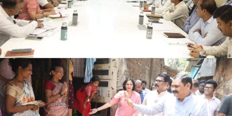 पनवेलमधील कातकरी वस्तीला आदिवासी विकास मंत्री डॉ. अशोक वुईके यांची भेट ; शासकीय योजनांच्या अंमलबजावणीचा घेतला आढावा”