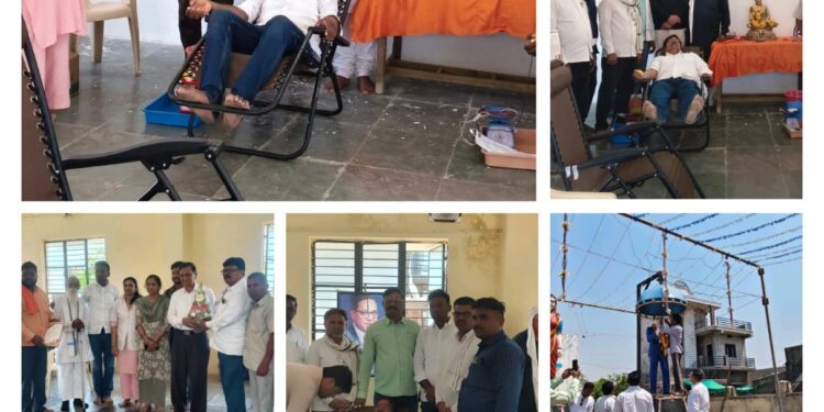 बेलोरा विमानतळ येथे डॉ. बाबासाहेब आंबेडकर जयंतीनिमित्त भव्य रक्तदान शिबिर