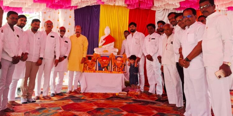 किनगाव येथे डॉ. बाबासाहेब आंबेडकर जयंती उत्साहात साजरी