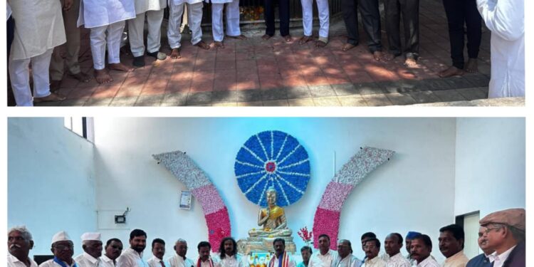 आ. संग्राम थोपटे यांचे डॉ. बाबासाहेब आंबेडकरांना अभिवादन