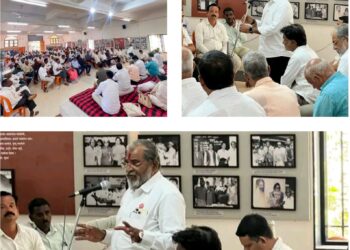 ‘शक्तीपीठ’ प्रकल्पाविरोधात आजऱ्यात एल्गार; प्रकल्प रद्द होईपर्यंत लढा सुरूच – राजू शेट्टी