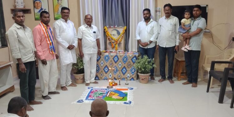 माहेर शांती निवास येथे डॉ. बाबासाहेब आंबेडकर जयंती उत्साहात साजरी; शीतपेय वाटपाचा सामाजिक उपक्रम