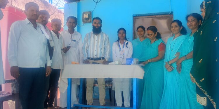 शेलगाव देशमुख येथे आयुष्यमान आरोग्य वंदिनी दिनानिमित्त एनसीडी आरोग्य शिबिर