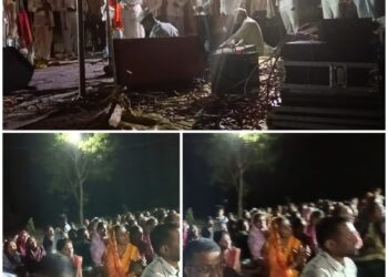 सुरेगाव रस्ता येथे प्रदोष निमित्त किर्तनाचा कार्यक्रम उत्साहात पार पडला