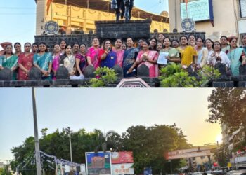 पनवेलमध्ये ‘नारीशक्ती वंदन अधिनियम’ समर्थनार्थ भाजप च्या वतीने भव्य पदयात्रेचे आयोजन