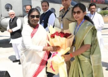 भारत देशाच्या माननीय महामहिम राष्ट्रपती द्रौपदी मुर्मू यांचे सेवाग्राम येथे आगमन…..