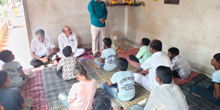 *राहुल वस्तीगृहात आंबेडकर जयंती साजरी.