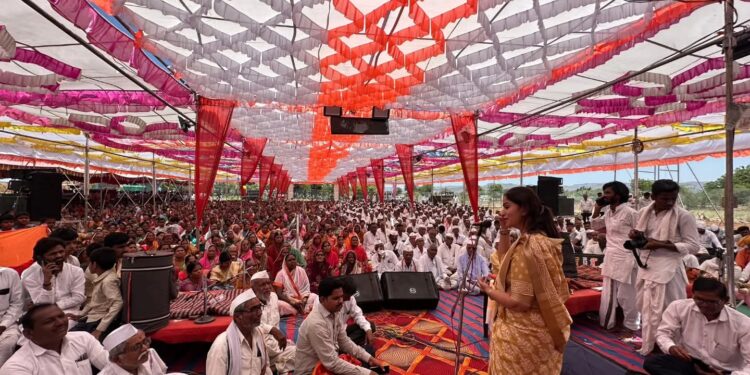 बहिरगाव येथे भव्य कीर्तन सोहळ्याची सांगता; खासदार संदीपान भुमरे यांच्या हस्ते सभा मंडपाचे लोकार्पण